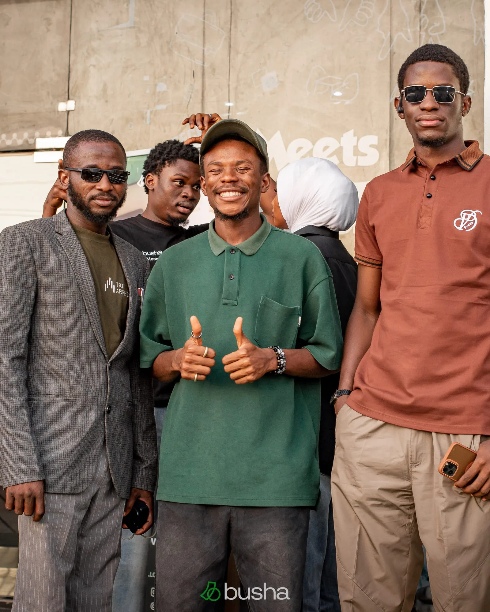 Busha community members at a campus gathering