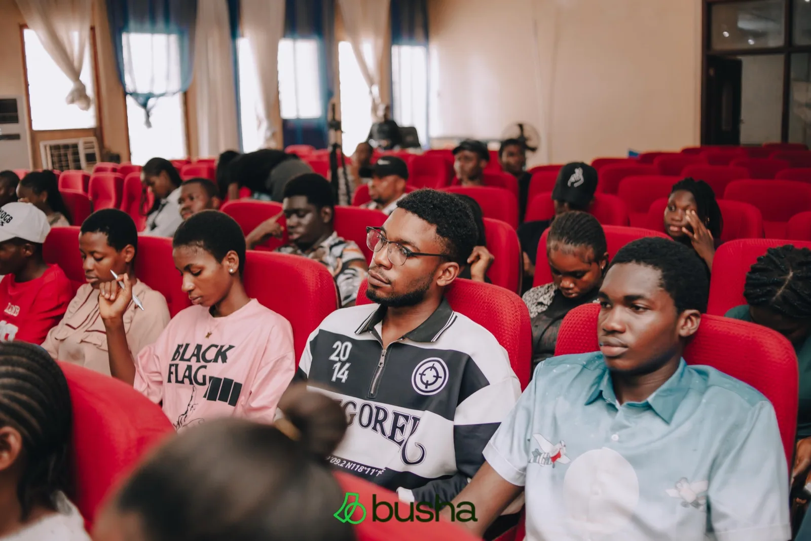 Busha merch prepared for the community